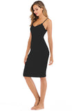 Lace Detail V-Neck Spaghetti Strap Lounge Dress 