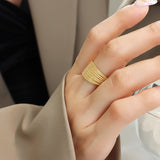 Titanium Steel Open Ring 