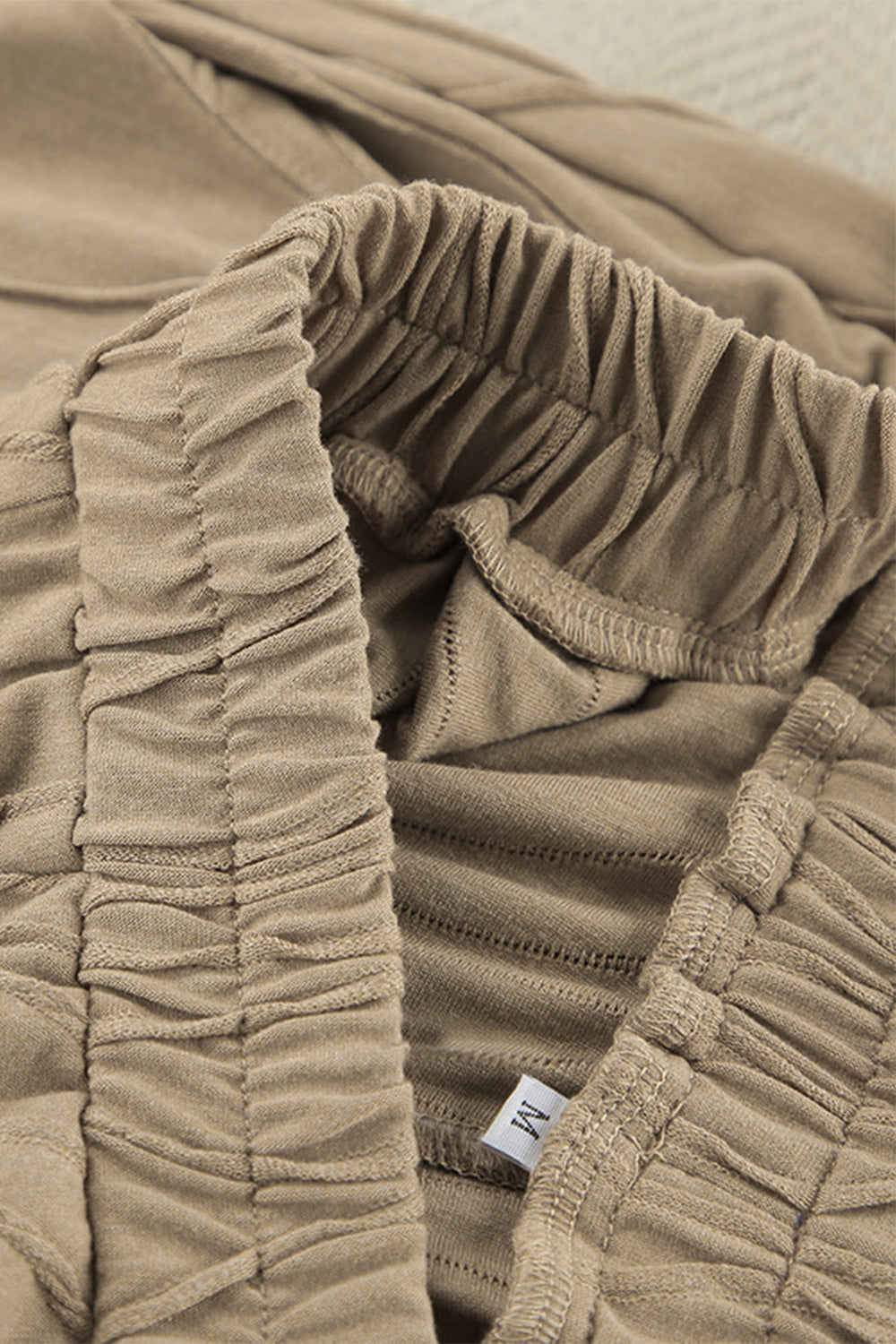 Texture Dropped Shoulder Long Sleeve Top and Pants Set 