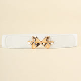 Alloy Buckle Elastic Belt 