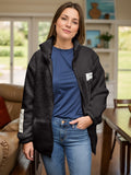 Full Size Turtleneck Zip Up Long Sleeve Sherpa Jacket 