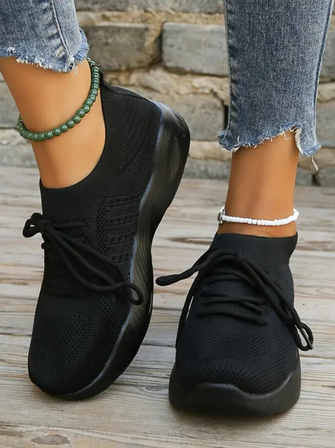 Mesh Round Toe Flat Athletic 