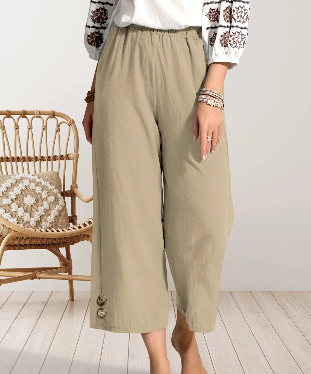 Wide Leg Cropped Pants 