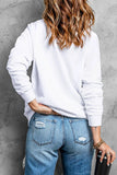 Ghost Graphic Long Sleeve Dropped Shoulder Sweatshirt 