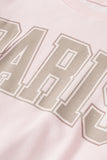 PARIS Round Neck Long Sleeve Sweatshirt 