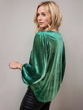 V-Neck Three-Quarter Sleeve Blouse 