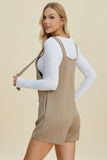 Double Take Full Size Texture Sleeveless Romper 