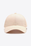 Plain Adjustable Cotton Baseball Cap 
