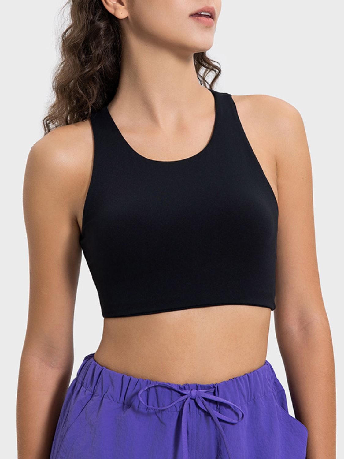 Millennia Cutout Round Neck Active Tank 