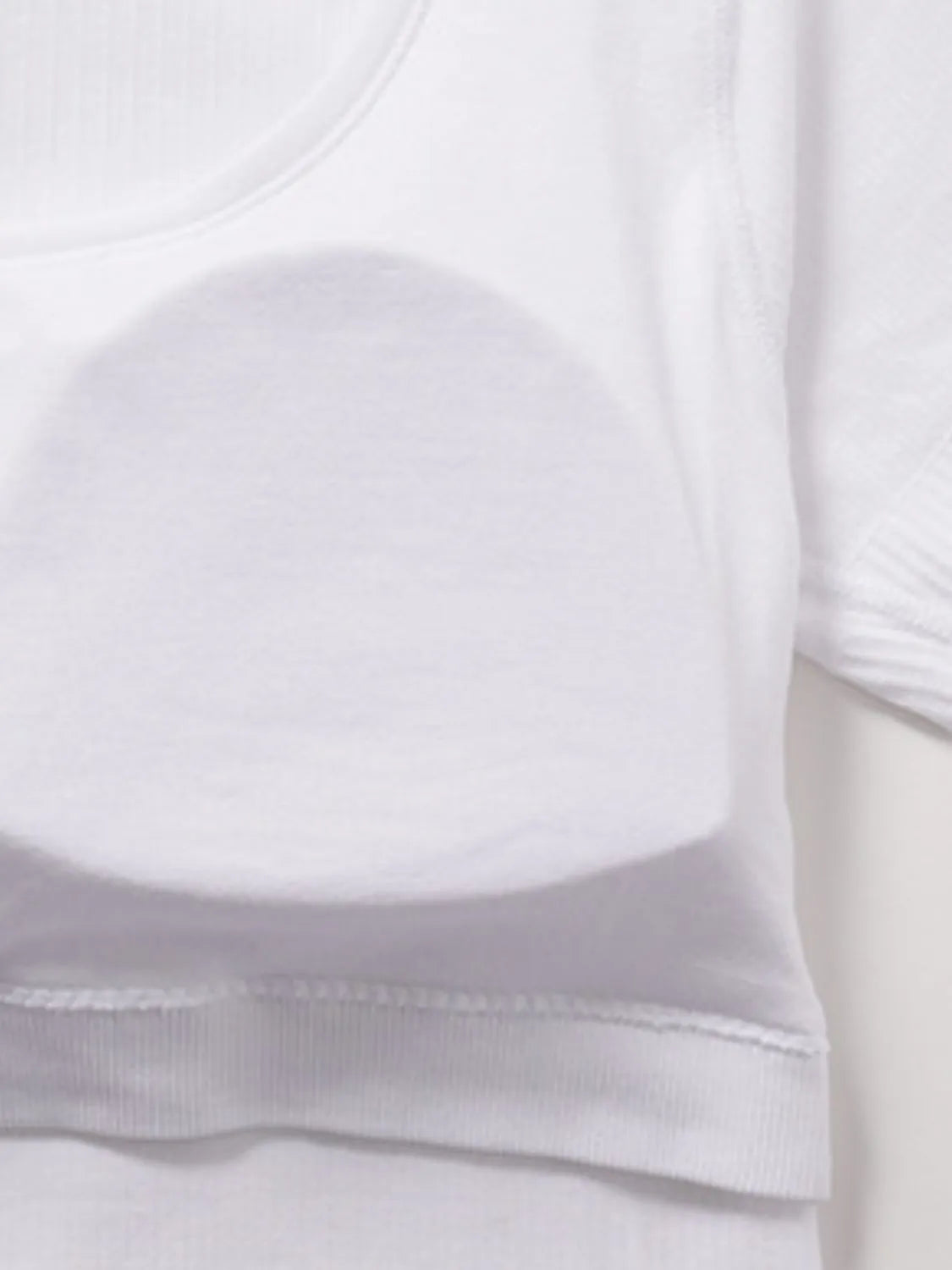 Square Neck Active T-Shirt with Detachable Chest Pads 