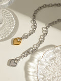 Stainless Steel Heart Chain Necklace 