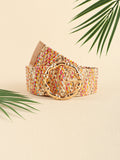 Multicolored Wide Belt 