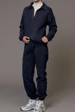 Johnny Collar Long Sleeve Top and Joggers Active Set 