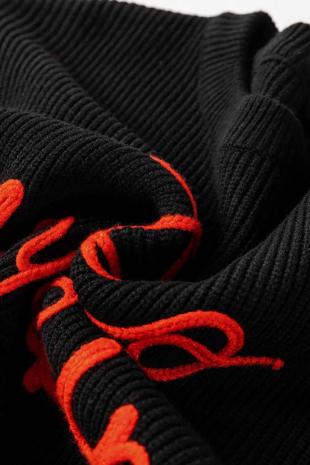 HELLO PUMPKIN Round Neck Long Sleeve Sweater 