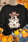 Ghost Round Neck Long Sleeve Sweatshirt 