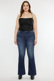 Kancan Full Size Mid Rise Slim Flare Jeans 
