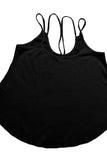 Shiny Scoop Neck Double-Strap Cami 