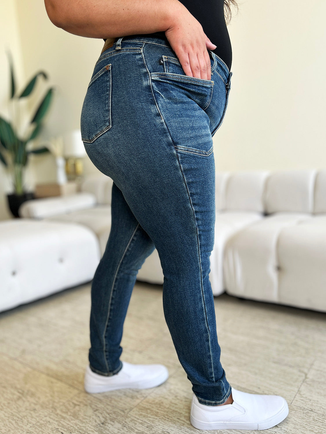 Judy Blue Full Size High Waist Skinny Jeans 