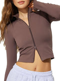 Zip Up Long Sleeve Active Outerwear 