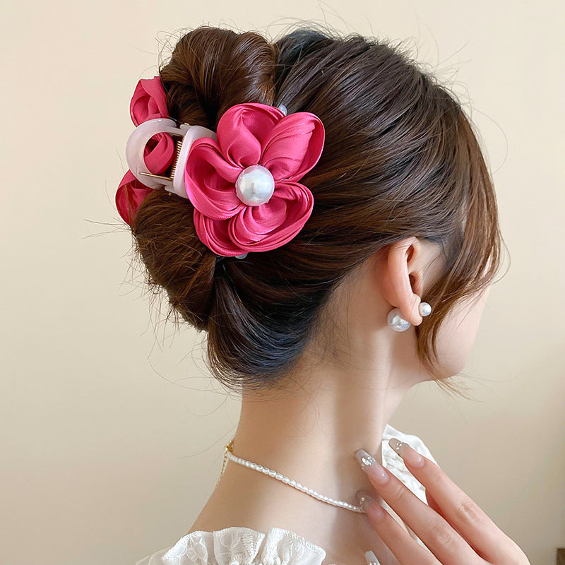 Flower Acrylic Hair Claw Clip 
