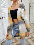 Angel Wings Full Size Pocketed Open Front Gradient Cardigan 