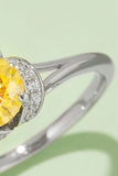 1 Carat Moissanite 4-Prong 925 Sterling Silver Ring 