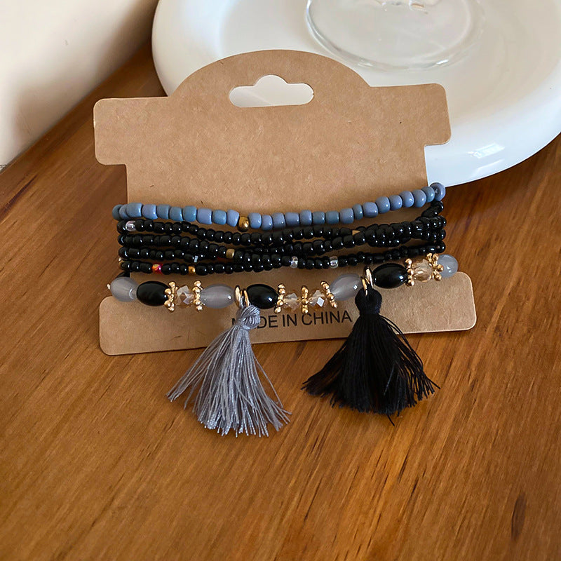 Tassel Rice Bead Bracelet 