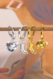 Hat & Boot Shape Asymmetrical Copper 14K Gold Plated Earrings 