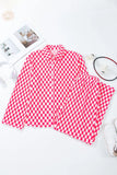 Checkered Button Up Top and Pants Lounge Set Lingerie & Nightwear