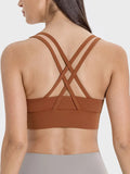 Millennia Crisscross Scoop Neck Active Tank 