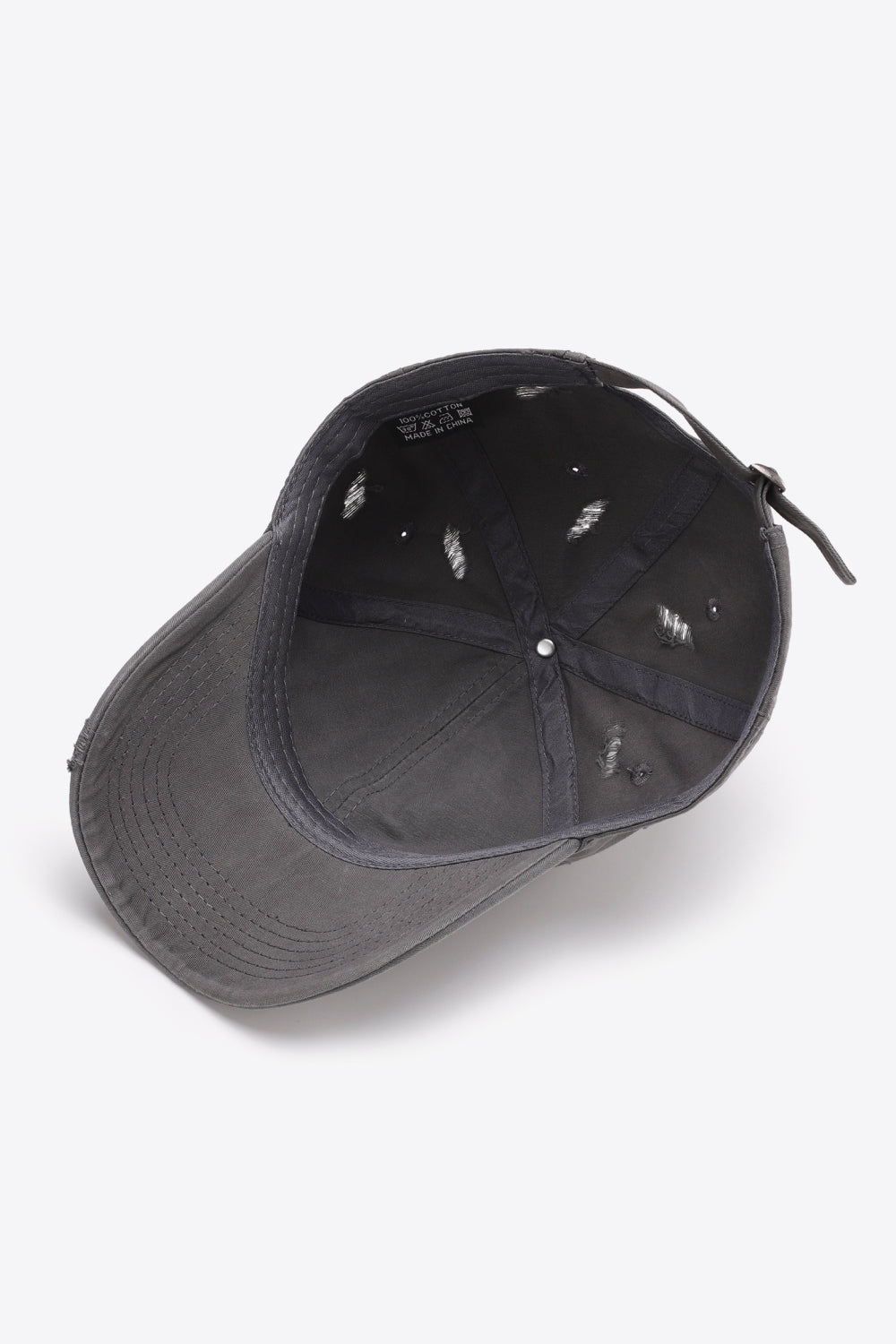 Distressed Adjustable Baseball Cap 