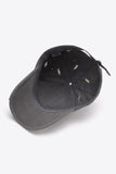 Distressed Adjustable Baseball Cap 