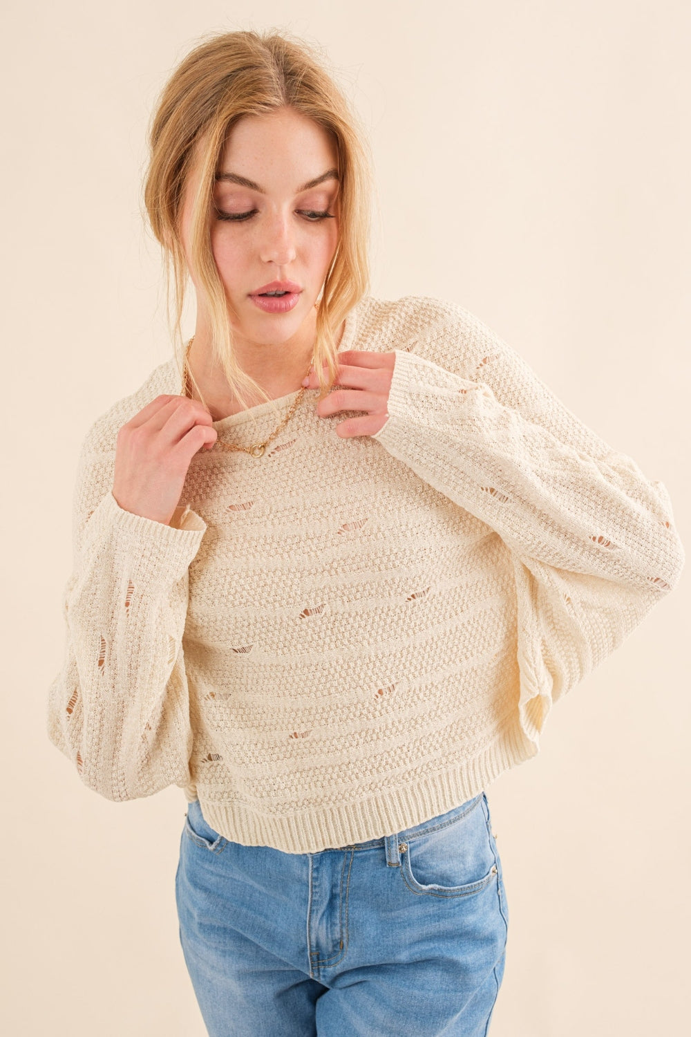And The Why Dolman Sleeves Sweater 