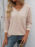 Mandy V-Neck Long Sleeve T-Shirt 