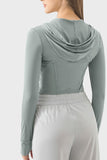 Millennia Zip Up Hooded Long Sleeve Active Outerwear 