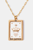 Tarot Card Pendant Copper Necklace 