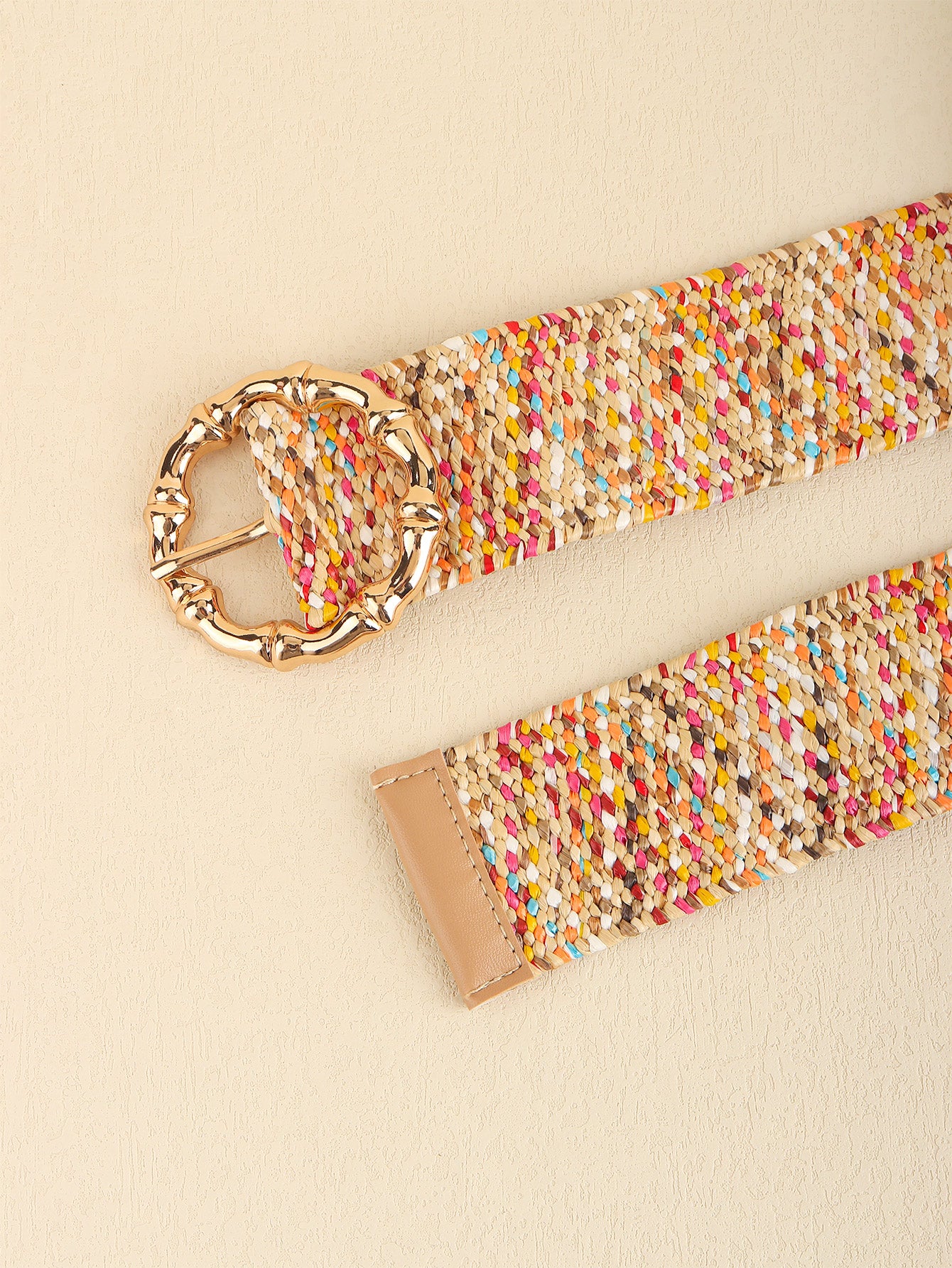 Multicolored Wide Belt 