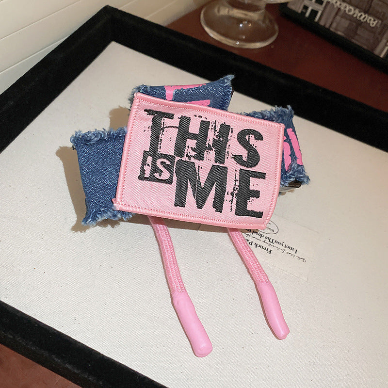 Acrylic Braided Rope Hair Claw Clip 