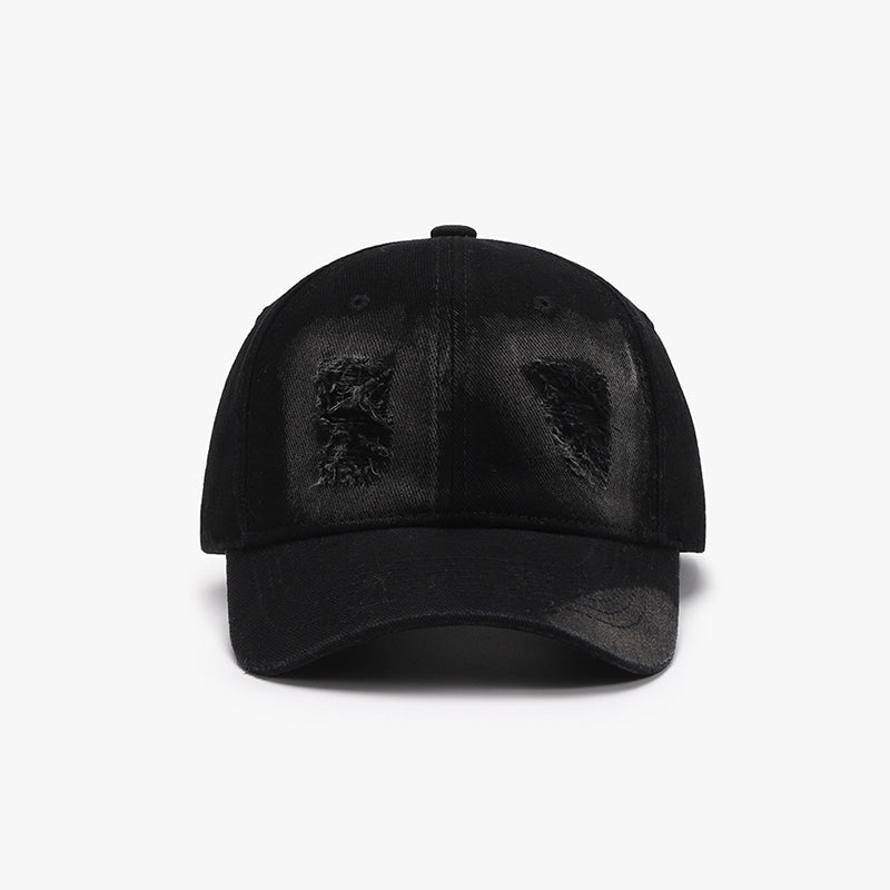 Distressed Cotton Baseball Cap 