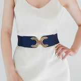 Double C Buckle Elastic Belt 