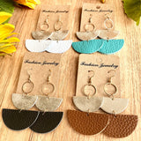 Geometrical Shape Dangle Earrings 