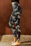 Animal Printed Distressed High Waist Leggings leggings