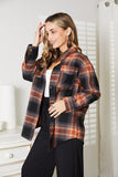 Mandy Plaid Dropped Shoulder Shirt 