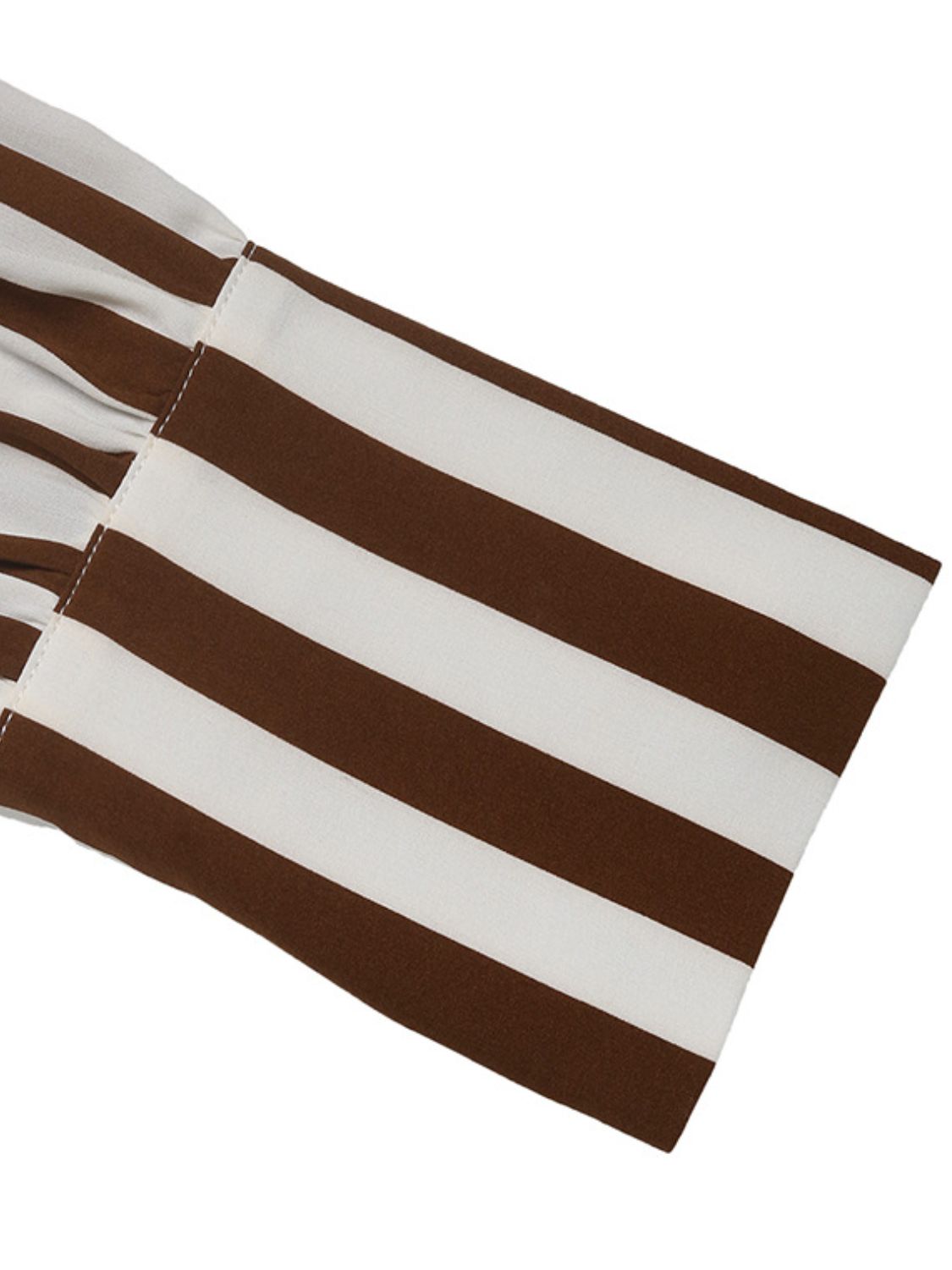 Perfee Striped Round Neck Long Sleeve Blouse 