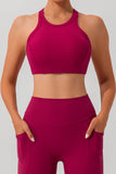 Round Neck Racerback Active Tank 