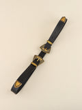 Double Buckle PU Leather Belt 