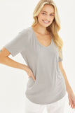Love Tree V-Neck Short Sleeve T-Shirt 