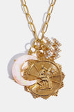 Constellation and Moon Pendant Copper Necklace 