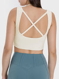 Millennia Crisscross Square Neck Active Tank 