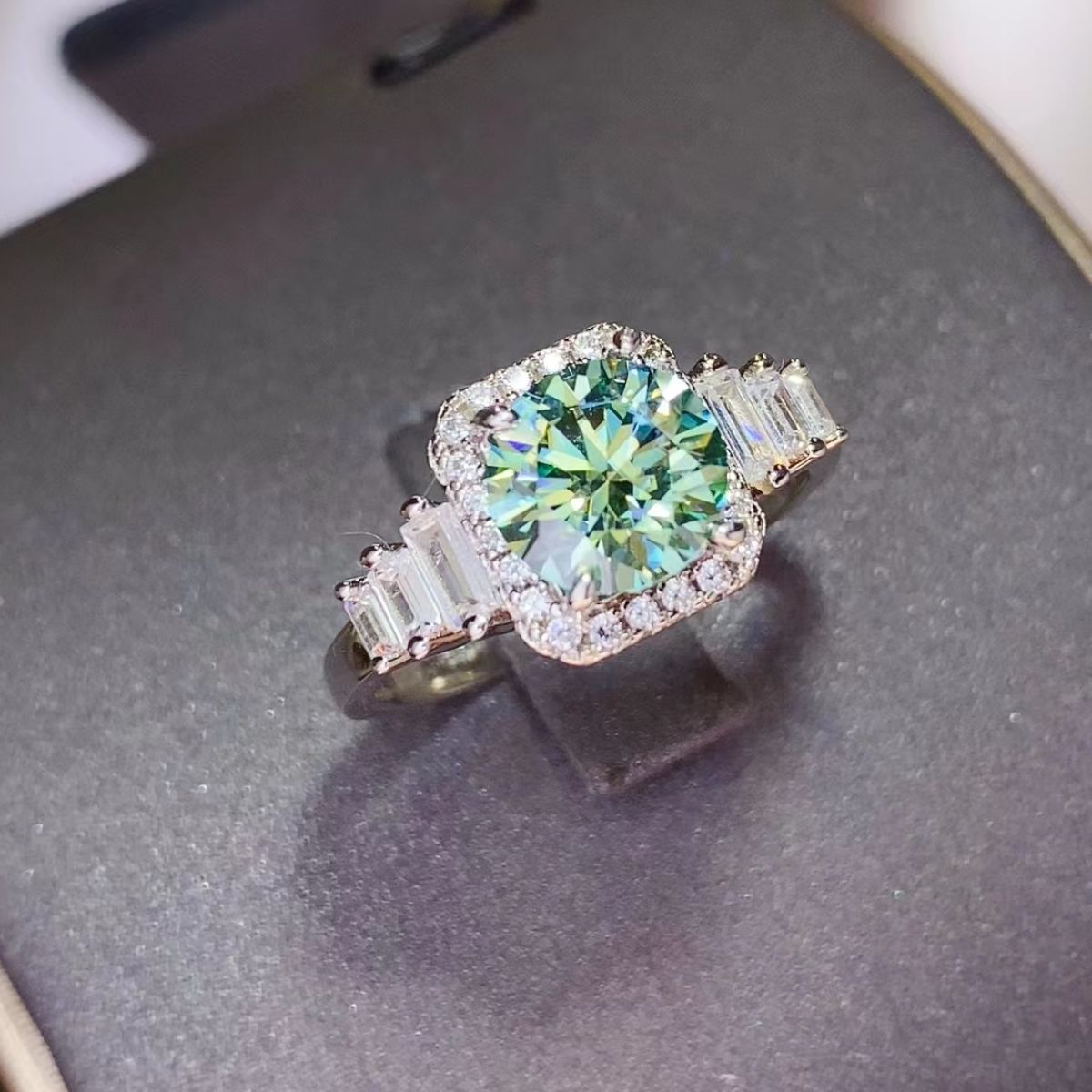 3 Carat Moissanite 925 Sterling Silver Ring 